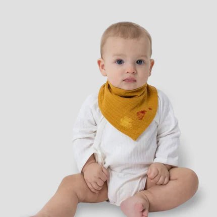 Lot de 5 bavoirs bébé en coton - Moby