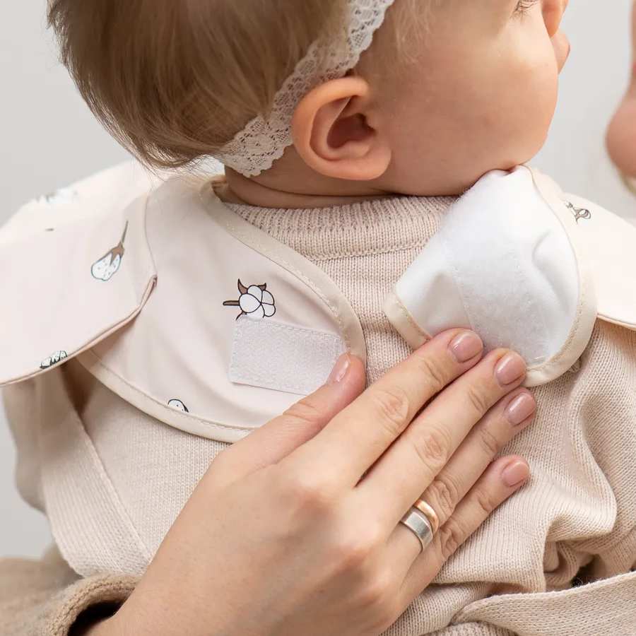 Bavoir bébé imperméable manches courtes à poche - Kassie