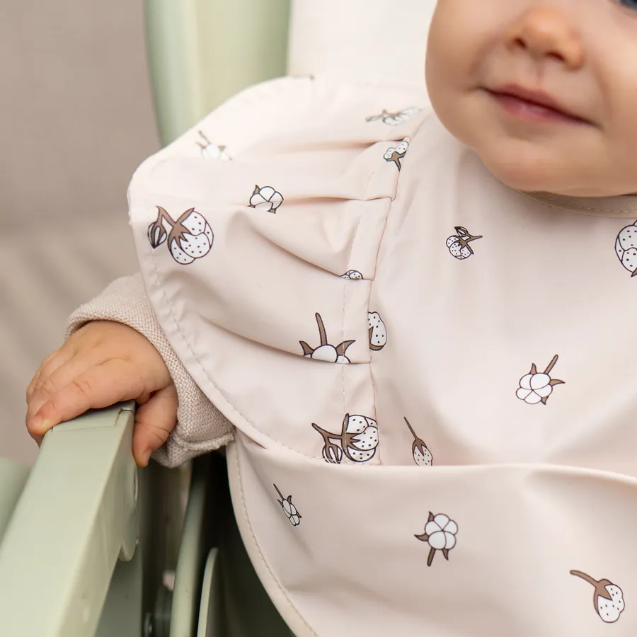 Bavoir bébé imperméable manches courtes à poche - Kassie