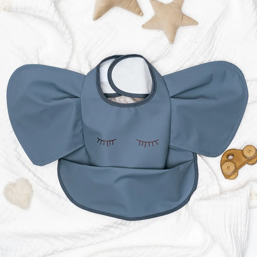 Bavoir bébé imperméable manches courtes à poche - Kassie