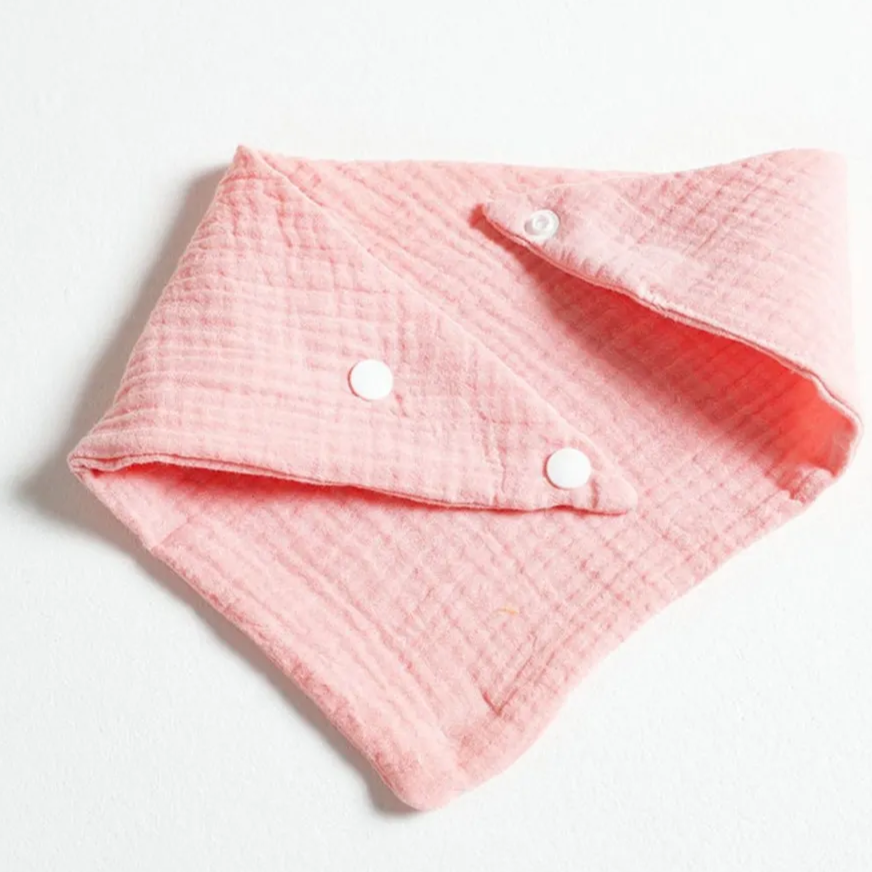 Lot de 3 bavoirs bandana en coton - Nolan