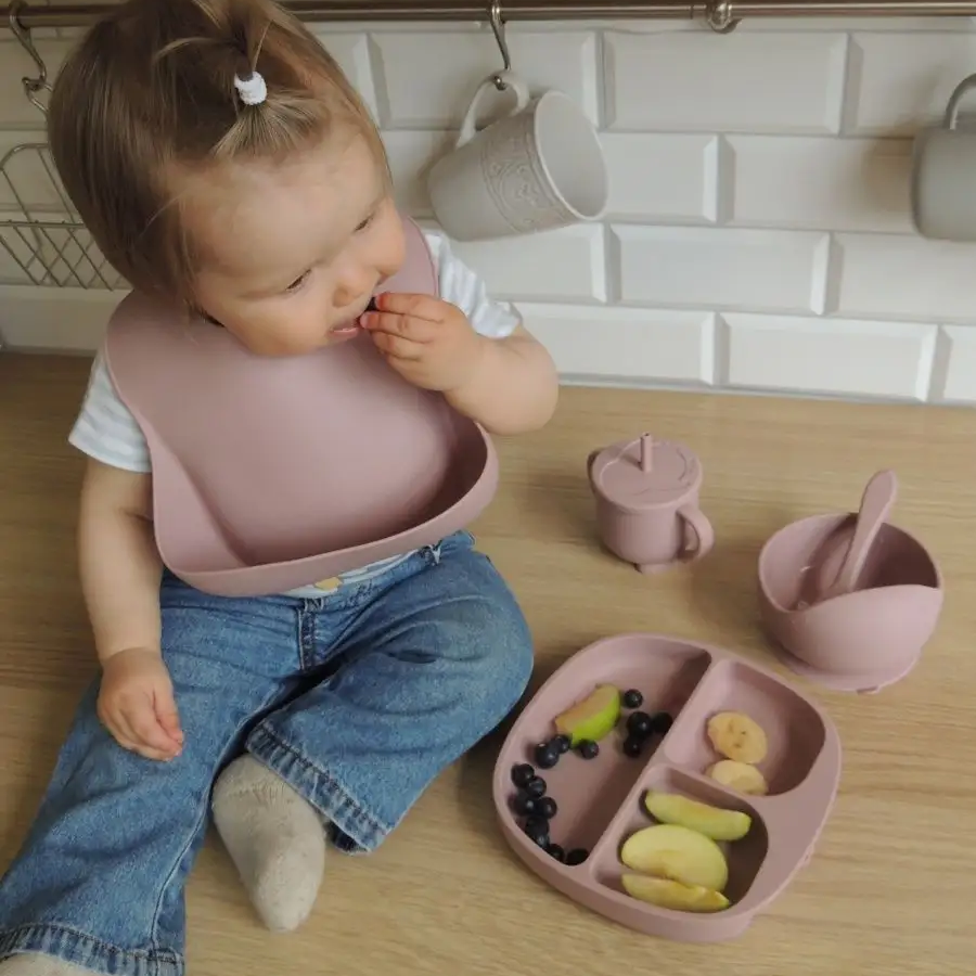 Bavoir bébé imperméable silicone sans BPA - Nova