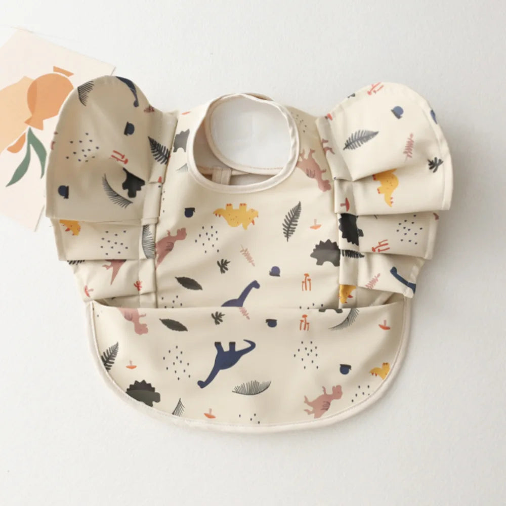 Bavoir bébé imperméable manches courtes à poche - Kassie