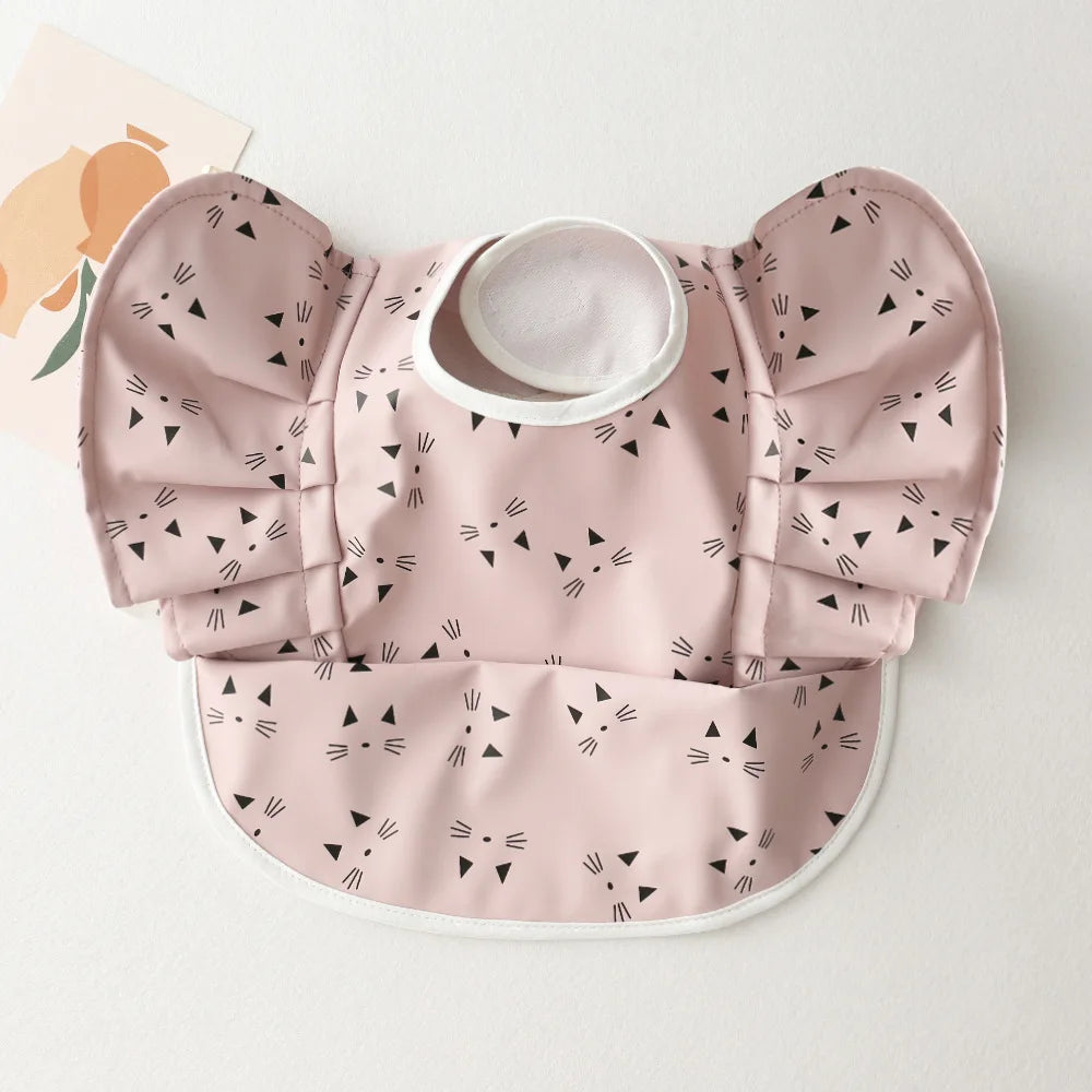 Bavoir bébé imperméable manches courtes à poche - Kassie