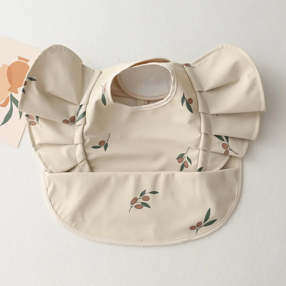 Bavoir bébé imperméable manches courtes à poche - Kassie