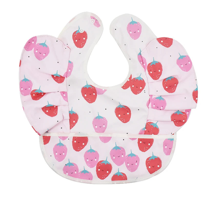 Bavoir bébé imperméable manches courtes à poche - Kassie