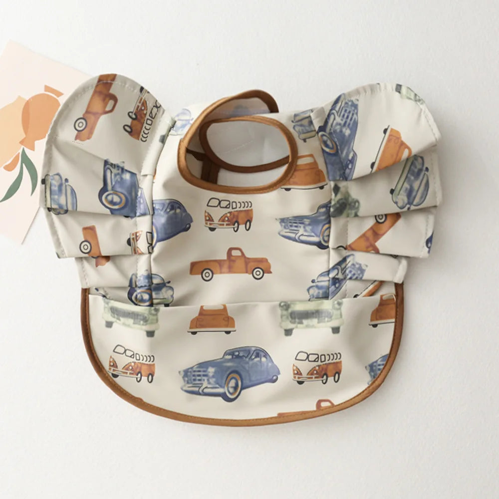 Bavoir bébé imperméable manches courtes à poche - Kassie