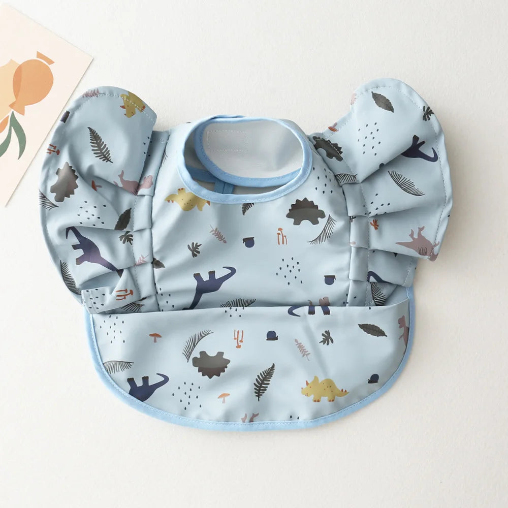Bavoir bébé imperméable manches courtes à poche - Kassie