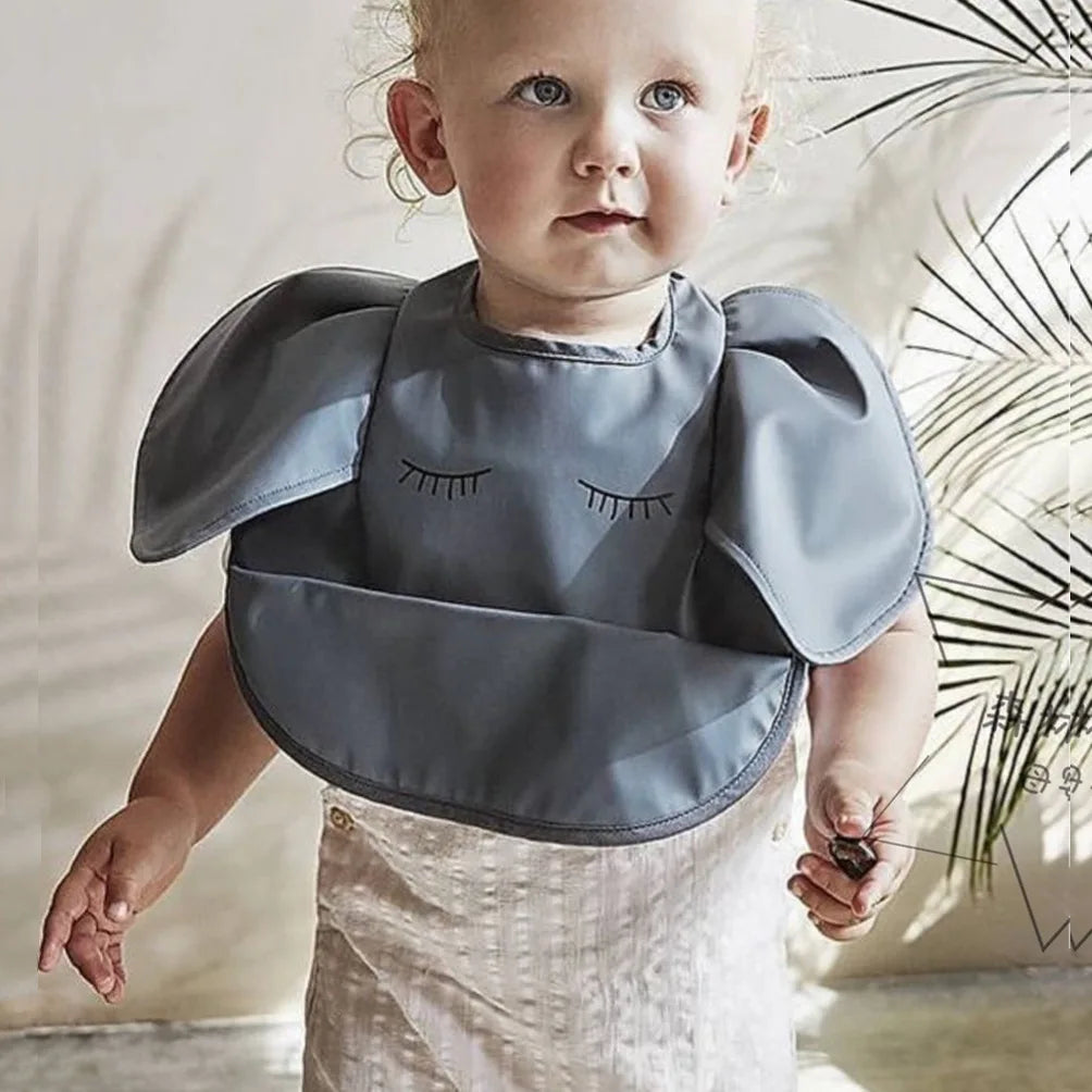 Bavoir bébé imperméable manches courtes à poche - Kassie