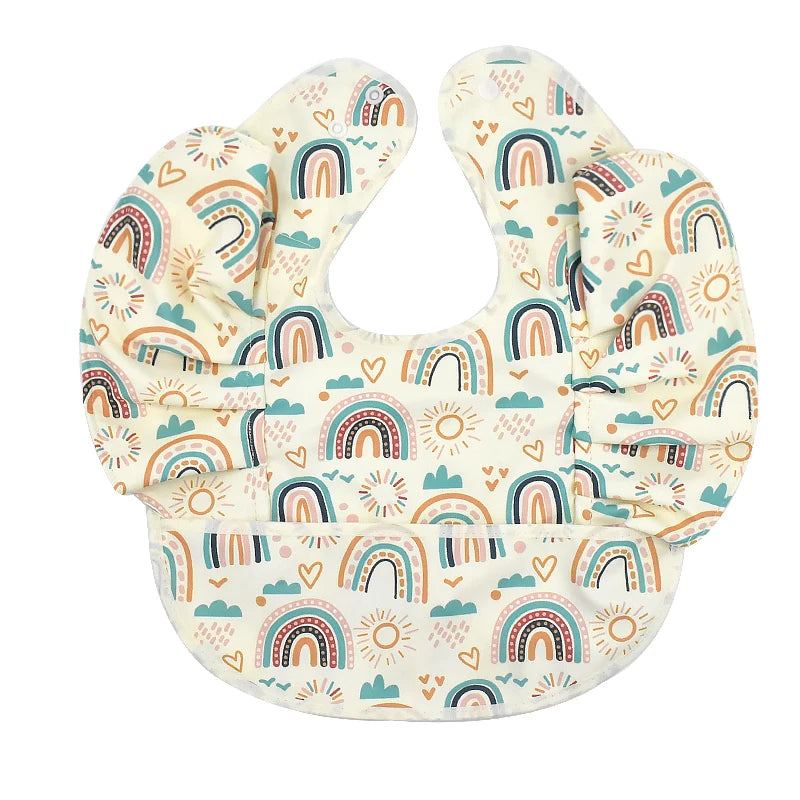 Bavoir bébé imperméable manches courtes à poche - Kassie