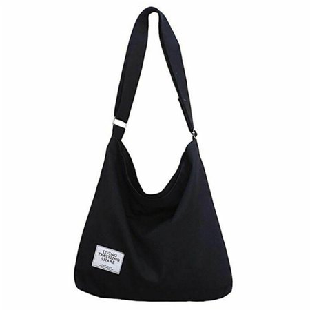 Grand sac à bandoulière noir - Tote