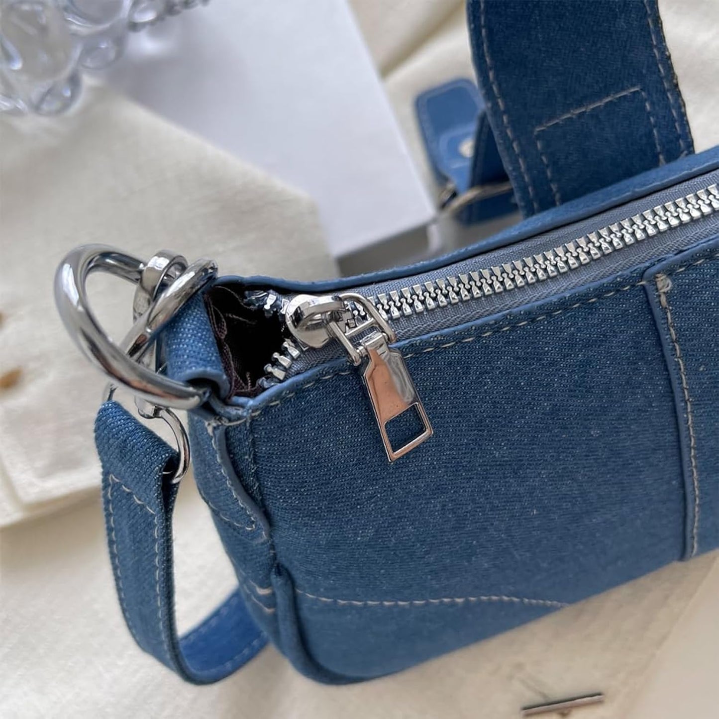 Petit sac bandouilère en jean femme - SHINE