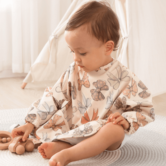 Bavoir bébé manches longues à poche - Bibs