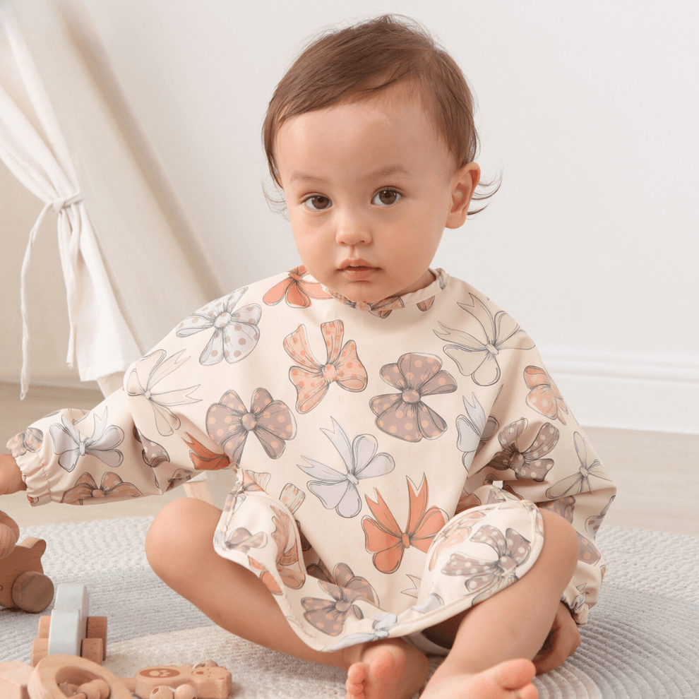 Bavoir bébé manches longues à poche - Bibs