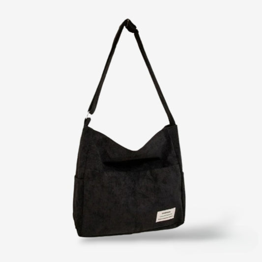 Grand sac à bandoulière noir - Tote