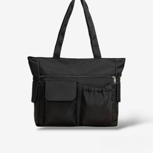 Grand sac bandoulière noir pour femme - Ronny