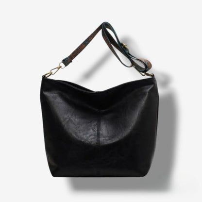 Sac à bandoulière grande capacité noir femme - Luisa