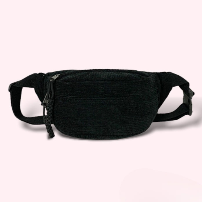 Sac banane bandoulière noir femme - Fanny