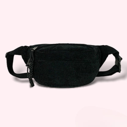 Sac banane bandoulière noir femme - Fanny