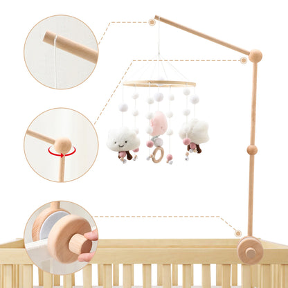 Support de mobile en bois