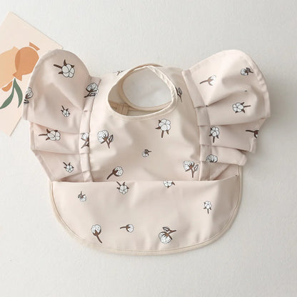 Bavoir bébé imperméable manches courtes à poche - Kassie