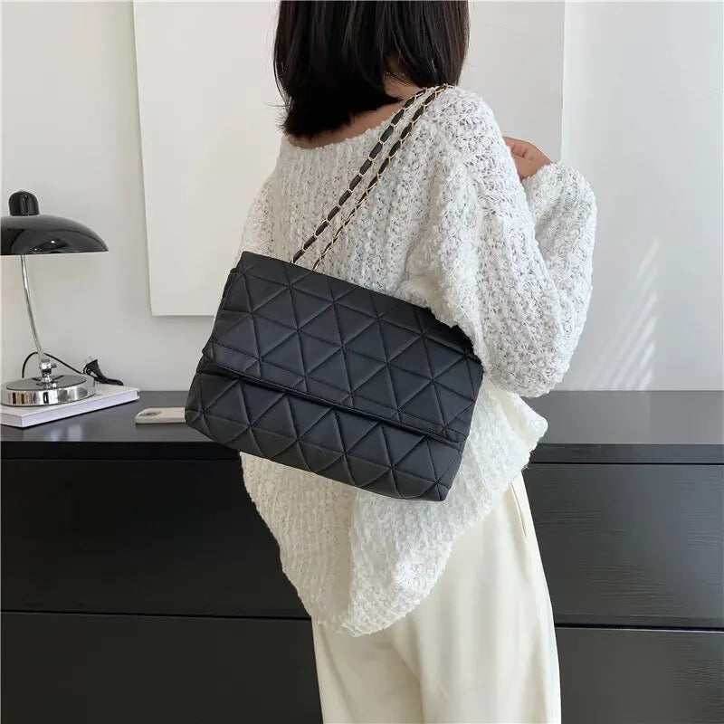 Sac à bandoulière carré noir femme - Belli