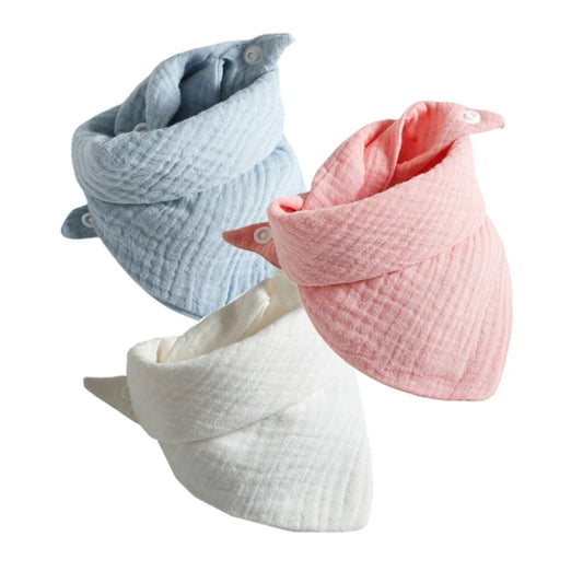 Lot de 3 bavoirs bandana en coton - Nolan