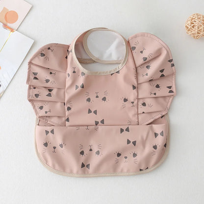 Bavoir bébé imperméable manches courtes à poche - Kassie