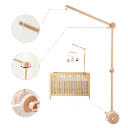 Support de mobile en bois