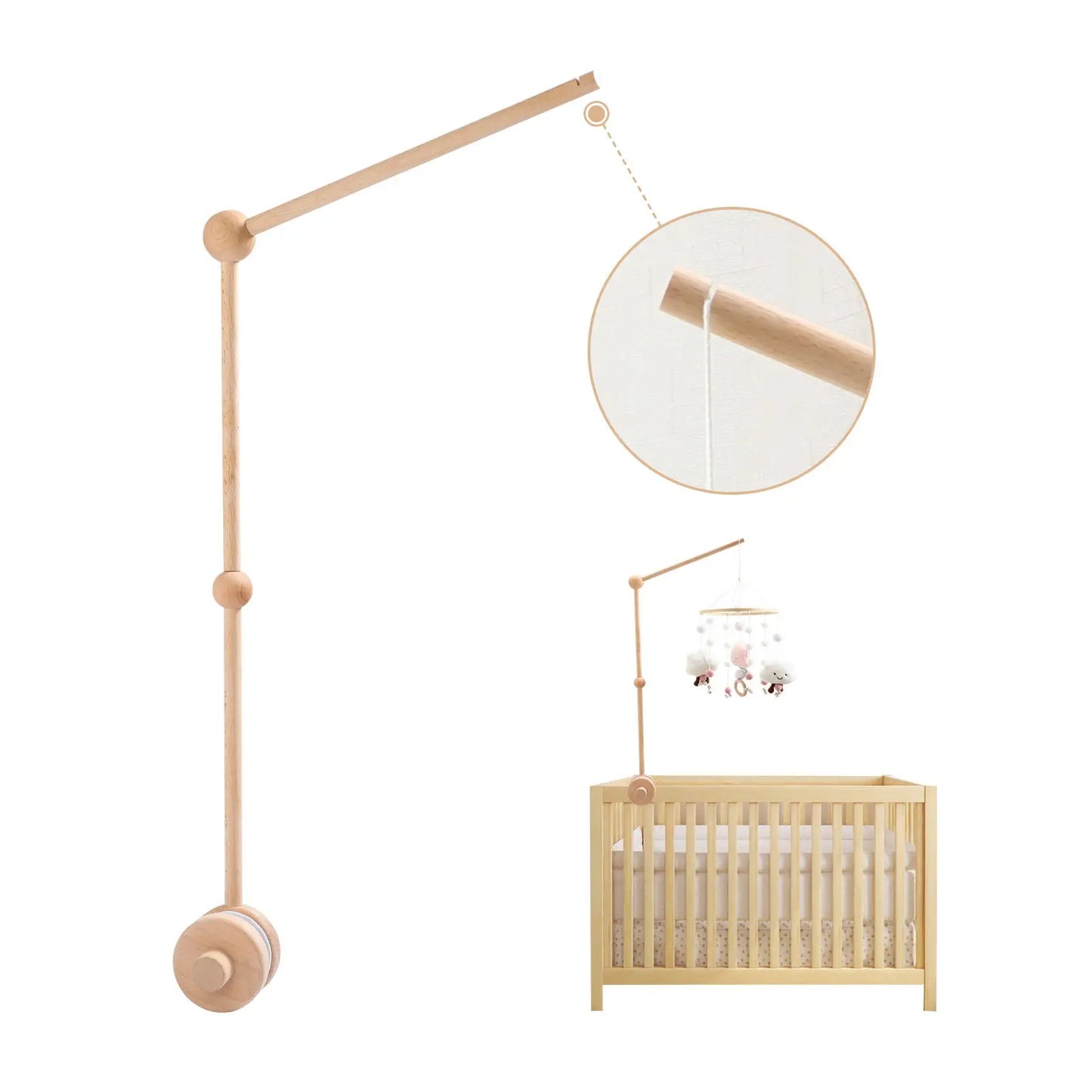 Support de mobile en bois
