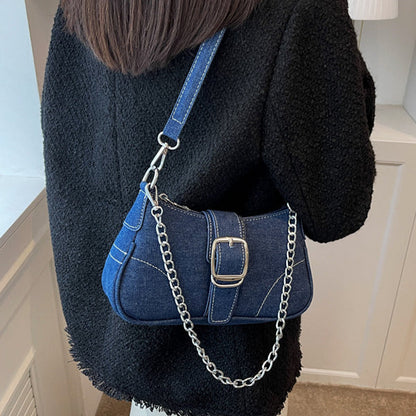 Petit sac bandouilère en jean femme - SHINE