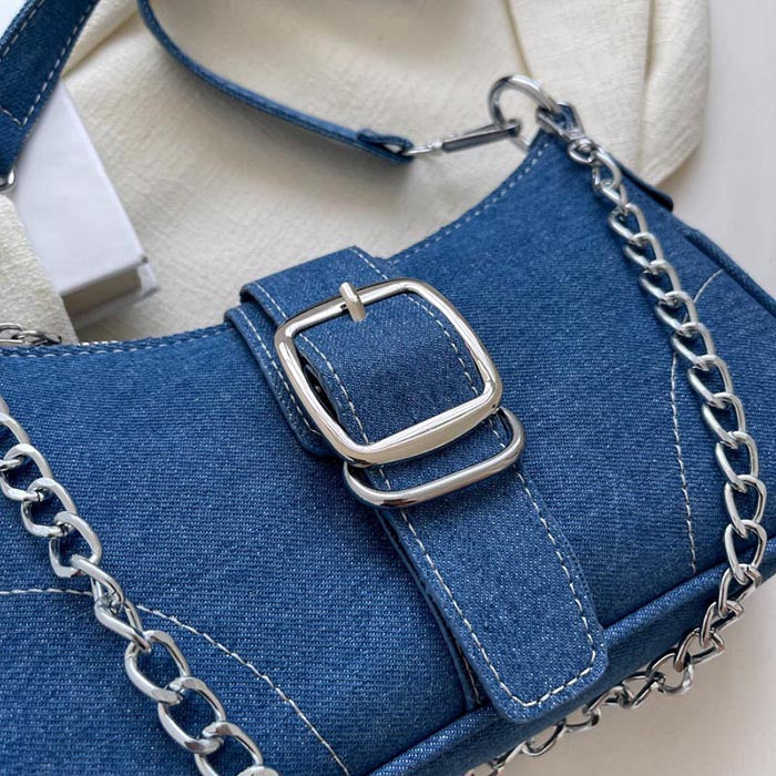 Petit sac bandouilère en jean femme - SHINE