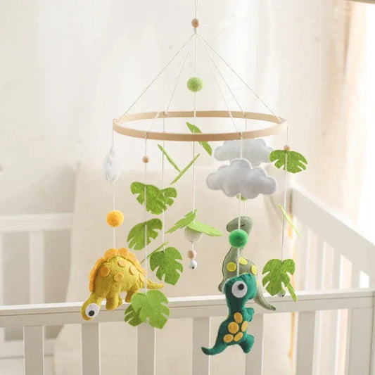 Mobile de Lit Bébé à suspendre en Bois - Dinosaure
